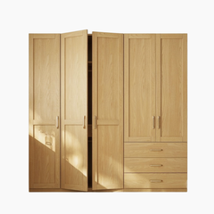 Tủ quần áo CARA HGF đa dạng lưu trữ, gỗ MDF, 200x60x200cm, TQA043