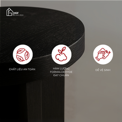 Bàn trà RORY HGF phong cách hiện đại, gỗ MDF, 45x45x50cm, BT003