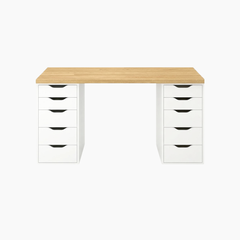 Bàn làm việc đa năng ARDEN HGF 10 ngăn kéo, gỗ MDF, 160/180x60x75cm, BLV001
