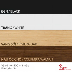 Tủ lưu trữ đa năng YINZA HGF 2 cánh trượt 3 hộc kéo, gỗ MDF, 140x40x90cm, TLT065