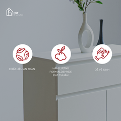 Tủ giày IMA HGF 2 cánh 1 hộc kéo, gỗ MDF, 80x40x100cm, TG004