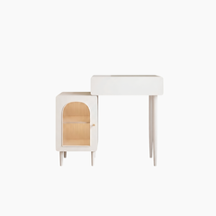 Bàn trang điểm OBELIA HGF phối kính, gỗ MDF phủ sơn 2K, 120x40x75cm, BTD014