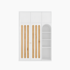 Tủ quần áo BRUNA HGF thanh lịch, gỗ MDF phủ sơn 2K, 140x55x240cm, TQA020