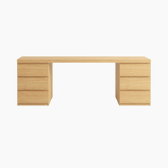 Bàn làm việc TIRA HGF 6 ngăn lưu trữ, gỗ MDF, 140/160/180/200x60x75cm, BLV002