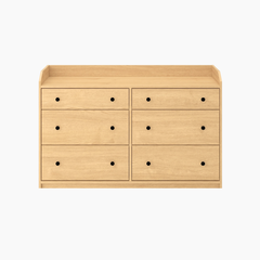 Tủ lưu trữ đa năng MEENA HGF 6 ngăn kéo, gỗ MDF, 120x40x80cm, TLT063