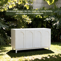 Tủ giày nhiều ngăn ABIGAL HGF 2 - 4 cánh, gỗ MDF, 80/100/120/140/160x35x80cm, TLT021
