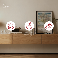 Tủ tivi treo tường FLAMIA HGF, gỗ MDF, 180/200/220/240x40x25cm, TTV076