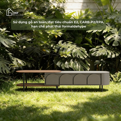 Tủ tivi FRANKIE HGF 4 cánh tích hợp mặt tủ di động, 220/240x40x50cm, TTV062
