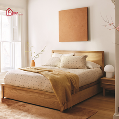 Giường ngủ hiện đại SANARI HGF 3 hộc kéo, gỗ MDF, 200x140/160/180x35cm, GN009