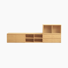 Tủ tivi Kawai HGF đa dạng lưu trữ, gỗ MDF, 240x40x45cm, TTV008