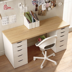 Bàn làm việc đa năng ARDEN HGF 10 ngăn kéo, gỗ MDF, 160/180x60x75cm, BLV001