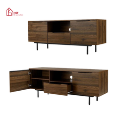 Tủ tivi RIA HGF 2 cánh 1 hộc kéo, gỗ MDF, 160x40x55cm, TTV080