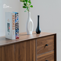 Tủ lưu trữ đa năng LANA HGF 2 cánh 4 hộc kéo, gỗ MDF, 120x40x90cm, TLT022