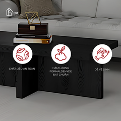 Bàn trà phòng khách RITA HGF hiện đại, gỗ MDF, 100x50x40cm, BT001