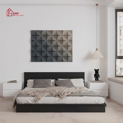 Giường ngủ DOMIC HGF, gỗ MDF, 1m2/1m4/1m6/1m8, GN012