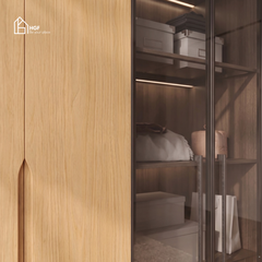 Tủ quần áo DAI HGF 6 cánh, gỗ MDF, 200x60x240cm, TQA006