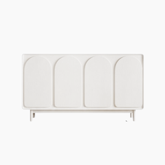 Tủ lưu trữ ANNI HGF 4 cánh, gỗ MDF phủ sơn 2K, 140x40x80cm, TLT023