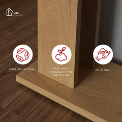 Bàn trà TIRAMI HGF, gỗ MDF, 50x35x60cm, BT004