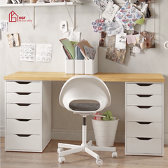 Bàn làm việc đa năng ARDEN HGF 10 ngăn kéo, gỗ MDF, 160/180x60x75cm, BLV001