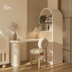 Kệ sách BRUNA HGF 5 tầng, gỗ MDF sơn 2K, 60x35x180cm, KS003