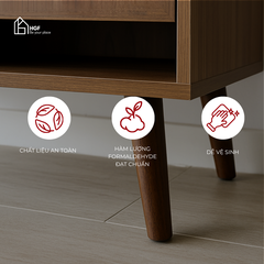 Tủ giày ANA HGF 3 cánh 1 hộc kéo, gỗ MDF, 100x35x100cm, TG020