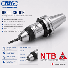 Drill Chuck BIG DAISHOWA – Đầu Kẹp Mũi Khoan Chính Xác Cho Máy CNC