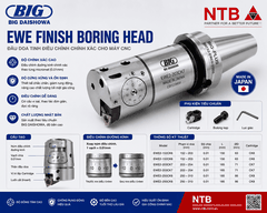 EWE Finish Boring Head BIG DAISHOWA – Đầu Doa Tinh Điều Chỉnh Chính Xác Cho Máy CNC