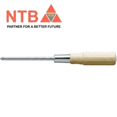 TWKD-4-200 Trusco Screwdriver with Wood Handle