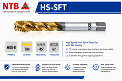 HS-SFT Mũi taro máy OSG đồng bộ tốc độ cao