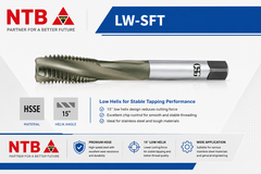 LW-SFT Mũi taro máy OSG rãnh xoắn cho lỗ thông