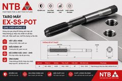 EX-SS-POT M2.6×0.45 Mũi Taro Máy Cho Thép Tấm OSG