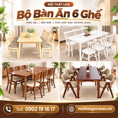 Khám phá danh mục bàn ghế ăn tại Nội Thất LHQ: Đa dạng mẫu mã, phù hợp nhiều không gian