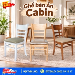 Ghế Cafe – Ghế Ăn Cabin Gỗ Cao Su Cho Không Gian Hiện Đại