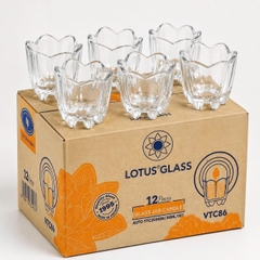 12 Cốc tuỷ tinh làm nến t01, làm nến bơ