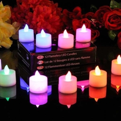 Nến điện tử vỏ nhựa dùng trang trí tiệc, thắp sáng lung linh