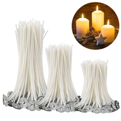 (5 kích thước)10 tim nến,bấc nến chuốt sáp+ bấn đế sẵn
