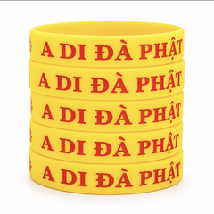 Sỉ vòng tay A Di Đà Phật cao su loại thường