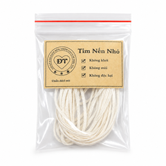 Tim nến 100% cotton bấc nến thô không đế chưa nhúng sáp