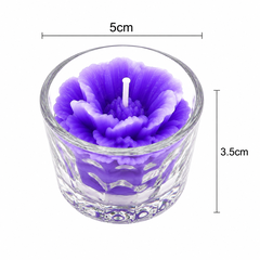 Nến cốc hoa T01 nhiều màu( 1 cốc)