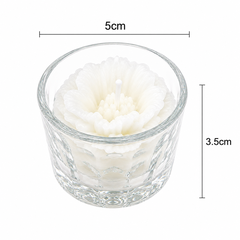 Nến cốc hoa T01 nhiều màu( 1 cốc)