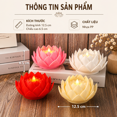 Nến hoa sen điện tử