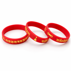 Vòng tay cao su chữ phạn nhà phật cao cấp