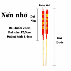 1 đôi nến chống gió thắp ngoài trời không tắt