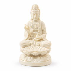 Tượng Phật Ngồi Đài Sen Mini Để Ô Tô, Bàn Làm Việc, Tượng Phật A Di Đà, Quan Âm Bồ Tát Toạ Thiền