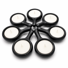 Đế Đựng Nến Tealight Gốm Sứ Mini Có Tay Cầm – Chảo Nến Trang Trí, Đốt Nến Thơm Tinh Dầu