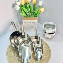 Muỗng Xúc nguyên liệu làm nến, Đá Viên Bằng Inox