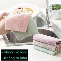 Khăn lau đa năng,  bàn thờ dày dặn tiện lợi, có thể dùng cho nhà ếp, chén bát siêu thấm 13x21cm