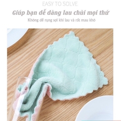 Khăn lau đa năng,  bàn thờ dày dặn tiện lợi, có thể dùng cho nhà ếp, chén bát siêu thấm 13x21cm