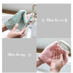 Khăn lau đa năng,  bàn thờ dày dặn tiện lợi, có thể dùng cho nhà ếp, chén bát siêu thấm 13x21cm