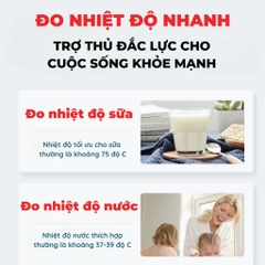 Nhiệt kế điện tử đo dầu nến,thực phẩm,nấu ăn, nước, sữa, nến an toàn cho người sử dụng